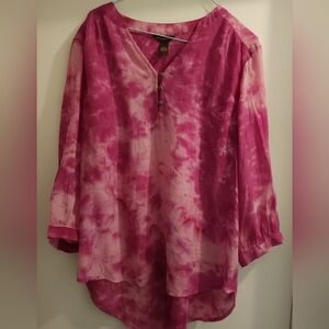Bit and Bridle Tye Dye Tunic. Size L. Preloved